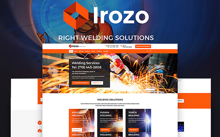 Irozo - Welding Services WordPress Theme
