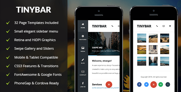 Tinybar Mobile Template