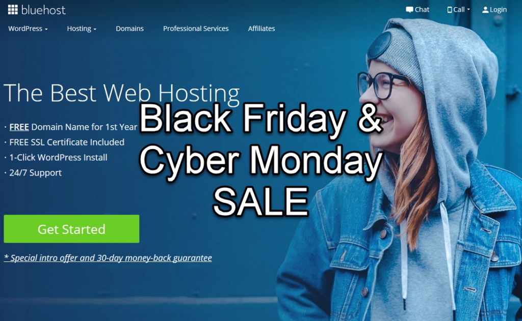 Bluehost Black Friday & Cyber Monday Sale