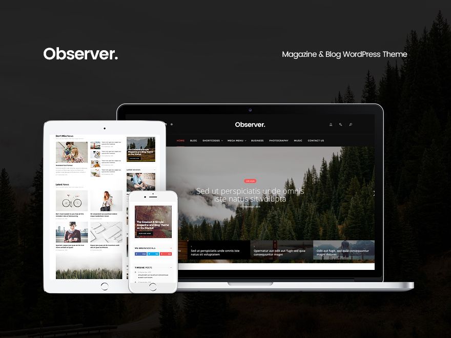 Daily Observer - A Modern Magazine, Review & News Portal WordPress Theme