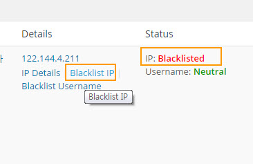 blacklist IP