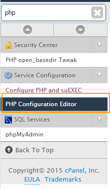 PHP Configuration Editor