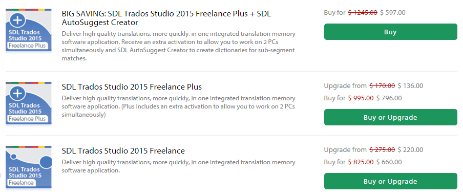 [번역] SDL Trados Studio 2015 40% 할인 - 블랙 프라이데이 특가 5
