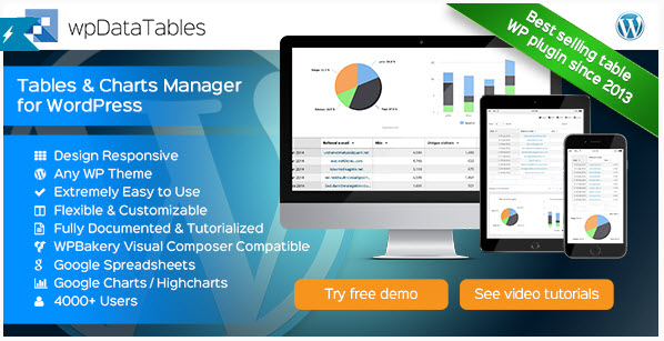 wpDataTables  -  Tables and Charts Manager for WordPress
