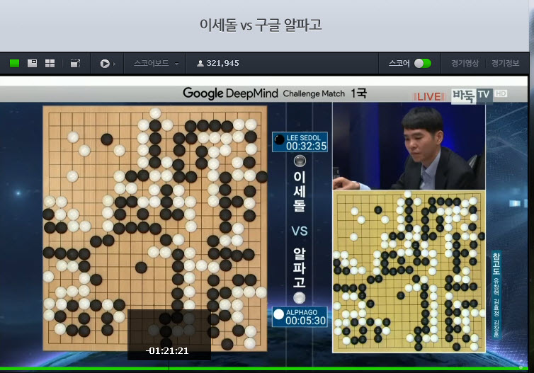 AlphaGo and Lee Sedol Baduk - 알파고 이세돌 바둑대회