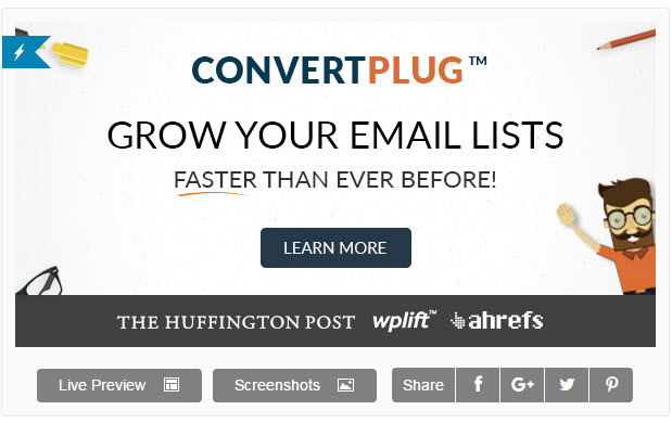 ConvertPlug  -  WordPress ポップアッププラグイン1