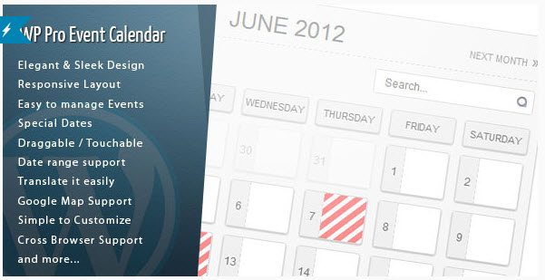 Wordpress Pro Event Calendar