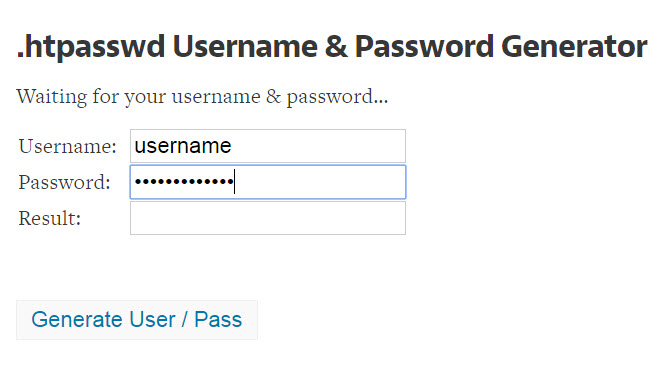 generate encrypted password