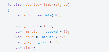 javascript를 사용한 간단한 날짜 카운트다운 3