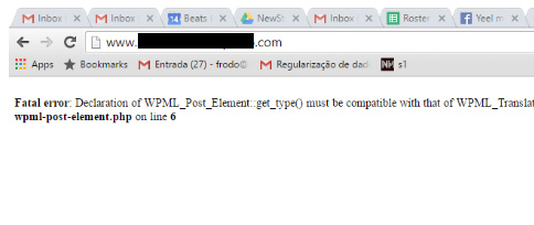 [WordPress]「Fatal error：Declaration of WPML_Post_Element :: get_type（）...」というエラーが発生した場合、9