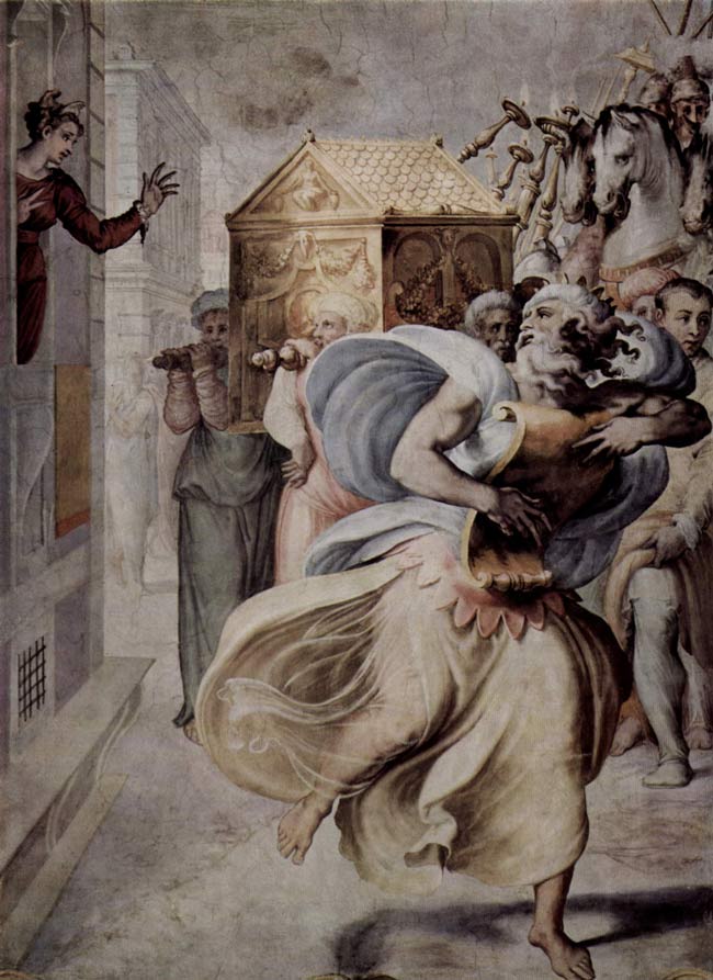 언약궤 앞에서 춤추는 다윗 (Francesco Salviati, 1510), Photo by Wikipedia