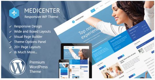 MediCenter  -  WordPress 医療機関/病院のテーマ