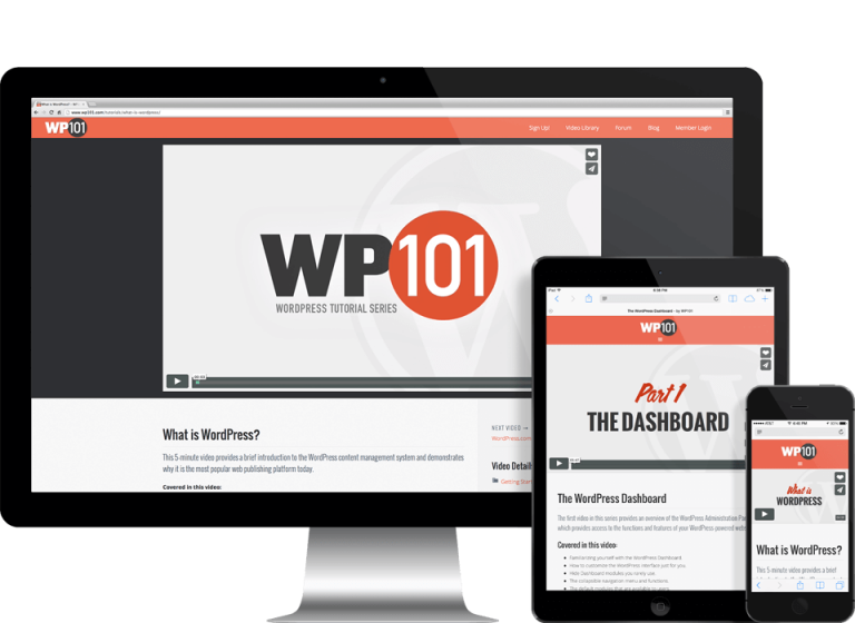 WordPress オンライン講義サイト - WP101