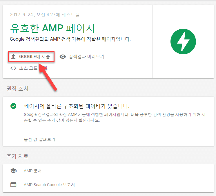 AMP 페이지 문제 수정 - 유효한 AMP 페이지