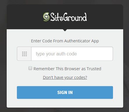 SiteGround(Siteground）で2段階認証を設定する