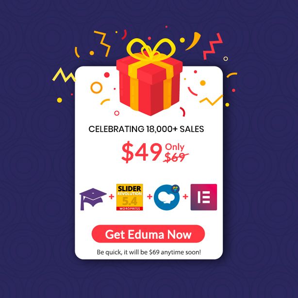 WordPress education theme - Eduma is on sale