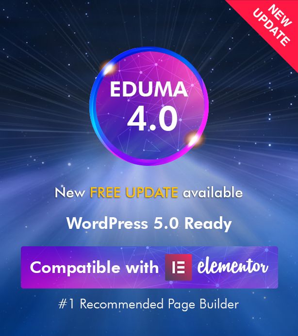 Eduma 4.0 - Elementor ページビルダー互換