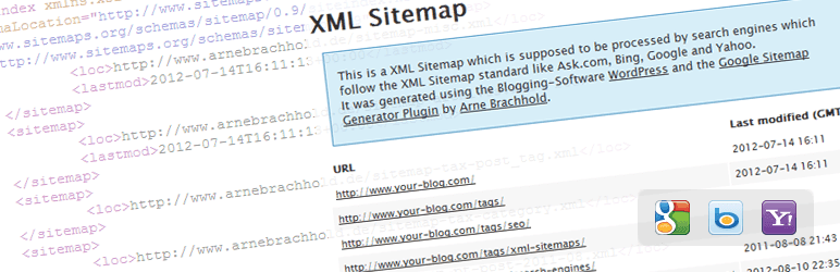 워드프레스 XML 사이트맵 플러그인