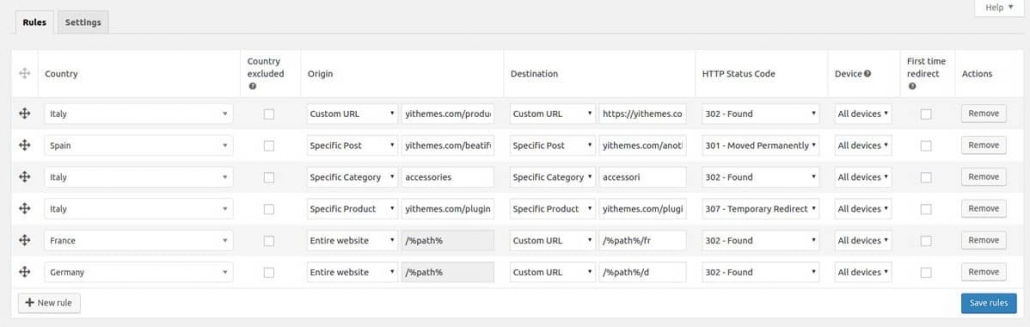 WooCommerce用GeoIP言語リダイレクトプラグイン -  YITH GeoIP Language Redirect for WooCommerce
