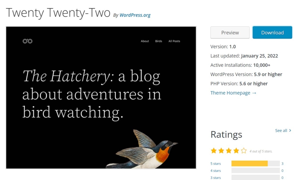Twenty Twenty-Twoテーマ：サイト全体の編集をサポートする最初のブロックテーマ