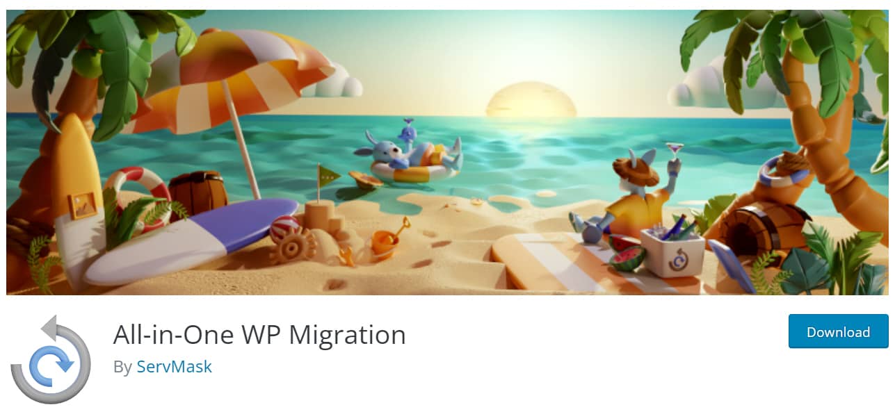 WordPress All-in-One WP Migrationプラグイン