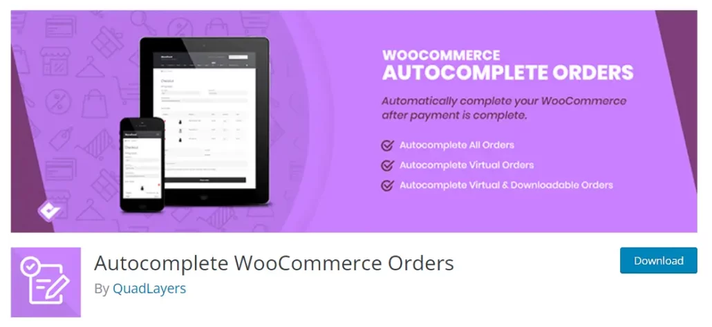 WooCommerce 注文の自動完了（Autocomplete WooCommerce Orders）プラグインの使用
