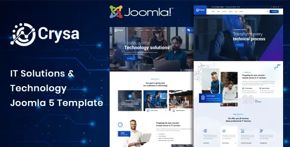 Crysa - Joomla 5 IT 솔루션 및 기술 웹사이트 템플릿 무료 다운로드