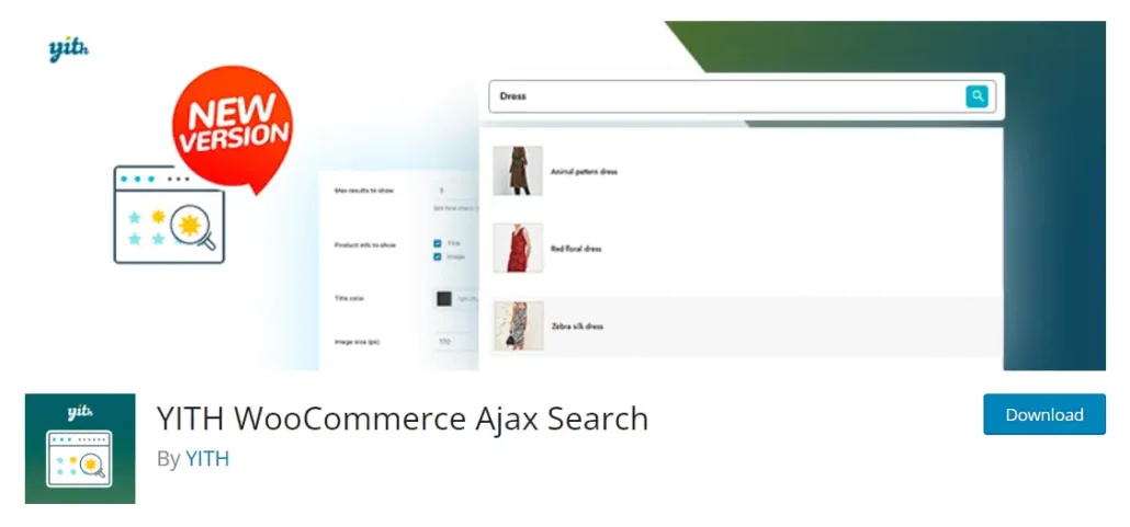 우커머스 실시간 검색 플러그인 - YITH WooCommerce Ajax Search 무료 버전
