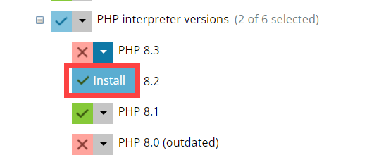 Plesk パネルで PHP バージョンを追加、削除、変更する方法 13